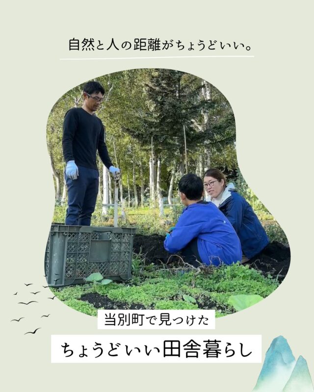 「北海道に移住するなら、どんな場所で暮らしたい？」

自然の中で子どもを育てたい。 でも、完全な田舎暮らしには少し不安もある。

そんなご家族が選んだのが、当別町でした🌿

札幌まで車で約40分。 都会に近すぎず、離れすぎない。

家の南側には芝生の公園が広がり、 庭では家庭菜園。 夏はBBQや焚き火、冬は雪遊びや薪ストーブ。

「自然を見に行く」のではなく、 自然が日々の暮らしの中にある。

一方で、大型スーパーなどは近くになく、 買い物には少し時間がかかる。

でも、その不便さが 「本当に必要なものは何だろう？」 と暮らしを見つめ直すきっかけにもなったそうです。

そして、もうひとつ感じたのが 地域の人との“ちょうどいい距離感”。

顔を合わせれば自然と会話が生まれ、 野菜をおすそ分けしたり、 物々交換をしたり。

便利さだけでは測れない、 田舎暮らしならではの豊かさがあります。

移住は、単に住む場所を変えることではなく、 「どんなふうに暮らしたいか」を選ぶこと。

自然との距離。 人との距離。 便利さとの距離。

家族にとっての「ちょうどいい」を探して、 当別町で暮らし始めて5年。

そこで見つけたのは、 家族らしい暮らしの形でした。

北海道移住を考えている方は、 ぜひ保存して参考にしてみてください🏡

【このコラムを書いた人📕】
のんちさん | 整理収納アドバイザー1級
@nonchi._.kurashi
┈┈┈┈┈┈┈┈┈┈┈┈┈┈┈
もっと移住事例を読みたい方は↓↓↓

📣Webサイト『北海道に移住して家を建てる｜iezoom移住版』は @iezoom_ijuのプロフィール欄URLからご覧ください

【移住ストーリー】からご覧いただけます。
┈┈┈┈┈┈┈┈┈┈┈┈┈┈┈
#iezoom
#いえズーム移住版
#当別町
#辻野建設工業
#北海道移住